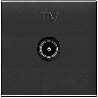 Розетка TV Оконечная без рамки ABB Niessen Zenit 1-м. 2 мод. N2250.7 AN антрацит картинка